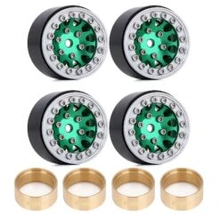 INJORA 4PCS CNC 1.0" Beadlock Wheel Rims For 1/24 RC Crawler Car Axial SCX24 AXI90081 AXI00001 AXI00002 FCX24 Enduro24 (W1049) -Remote Control Car Shop Sf8cf2e808c6245f6b15f3e7231cb81fdH