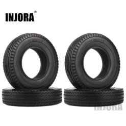 INJORA 4Pcs Rubber Tyres Wheel Tires With Sponge For 1:14 Tamiya Tractor RC Car Truck -Remote Control Car Shop Sf9546794726e4a7ab8bd93fcdd645bf1z