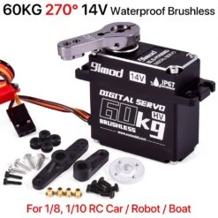 9imod 50KG 60KG 70KG Waterproof Digital Brushless Servo 14V Metal Gear Steering RC Servo For 1/8 1/10 Traxxas Scx10 RC Car 17 9imod 50KG 60KG 70KG Waterproof Digital Brushless Servo 14V Metal Gear Steering RC Servo For 1/8 1/10 Traxxas Scx10 RC Car -Remote Control Car Shop Sfa49de3924c84730a92678f4a64d783eh