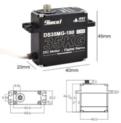 9imod 35kg 25kg 20kg 15kg Waterpoof Arduino Servo Full AL RC Steering Servos Metal Gear Digital Servo RC 1/8 1/ 10 Clawer Truck -Remote Control Car Shop Sfc6cb5a42cf5429f8439855b19bc2e29p