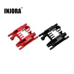 INJORA 16g CNC Aliuminum Skid Plate Transmission Mount For 1/18 RC Crawler Car TRX4M Upgrade Parts (4M-07)