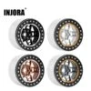INJORA -10mm Offset 5-Spokes 2.2" Beadlock Wheel Rim For 1/10 RC Crawler Car TRX4 TRX6 SCX10 RR10 Wraith (W2209)