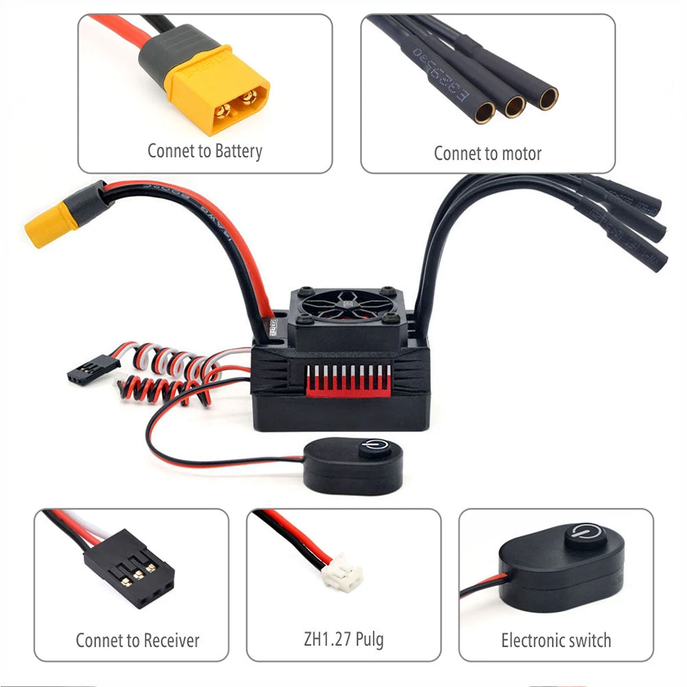 Surpass Rocket V2 Supersonic 3200KV 3660 Brushless Motor With 80A ESC SP-036602-28 3 Surpass Rocket V2 Supersonic 3200KV 3660 Brushless Motor With 80A ESC SP-036602-28 - Image 3