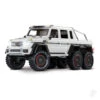 TRAXXAS TRX-6 Mercedes-Benz G 63 AMG 1:10 6X6 Electric Scale & Trail Crawler (+ TQi 4-ch, XL-5 HV, Titan 550) Metallic White TRX88096-4-WHT