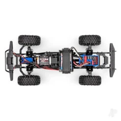 Traxxas TRX-4m Land Rover Defender 1:18 4X4 Electric Trail Crawler, BLUE (+ TQ 2-ch, ECM-2.5, Titan 87T, 750mAh 2-Cell LiPo, USB Charger) TRX97054-1-BLUE -Remote Control Car Shop TRX97054 1 BLUE 10