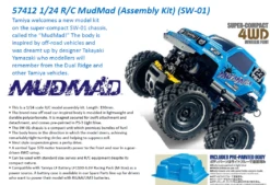 Tamiya 57412 MudMad (SW-01) 1:24 RC Assembly Kit -Remote Control Car Shop image002 2
